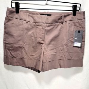 NWT Mossimo brown size 8 cuffed shorts brand new!